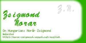 zsigmond morar business card